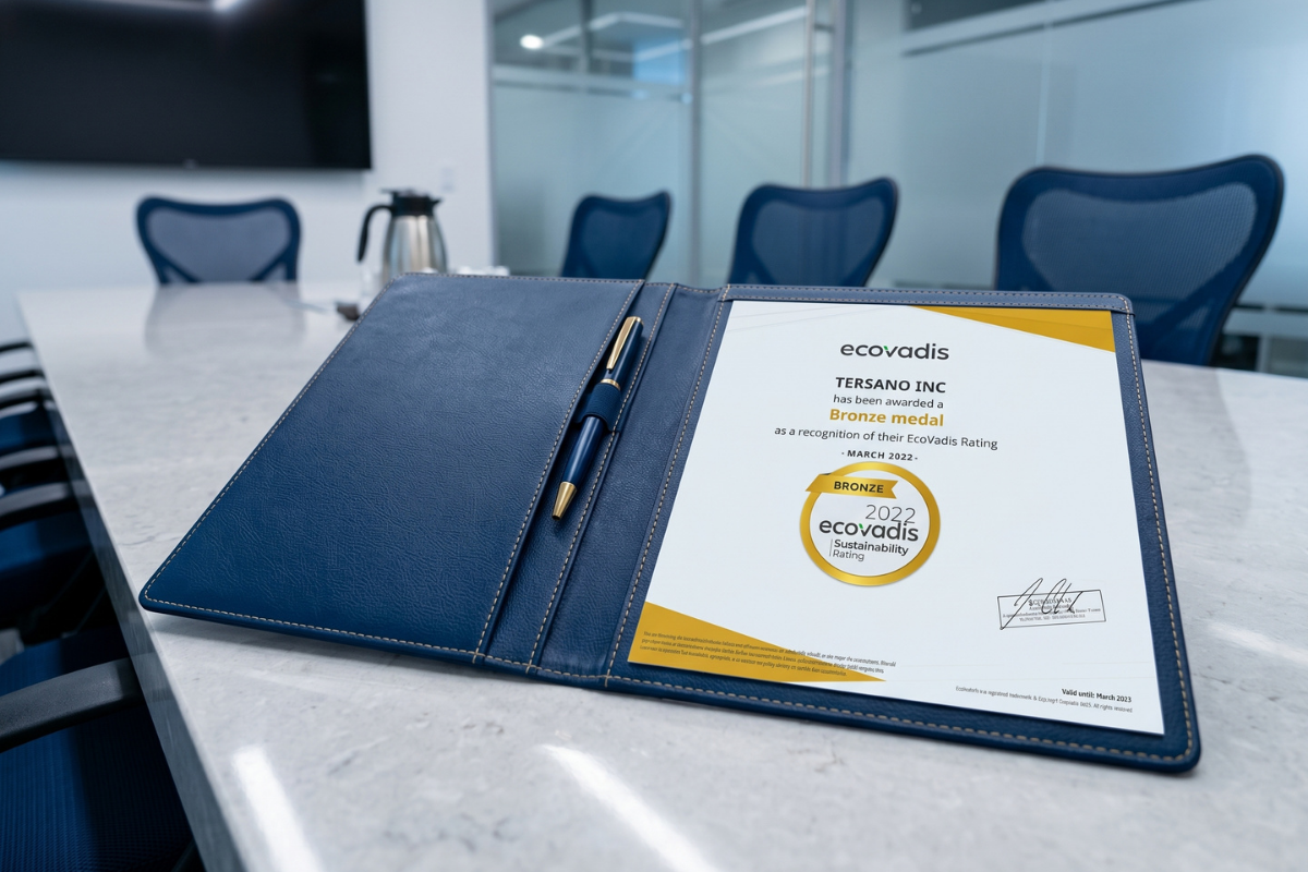 tersano Earns EcoVadis Bronze for Sustainable Cleaning Product