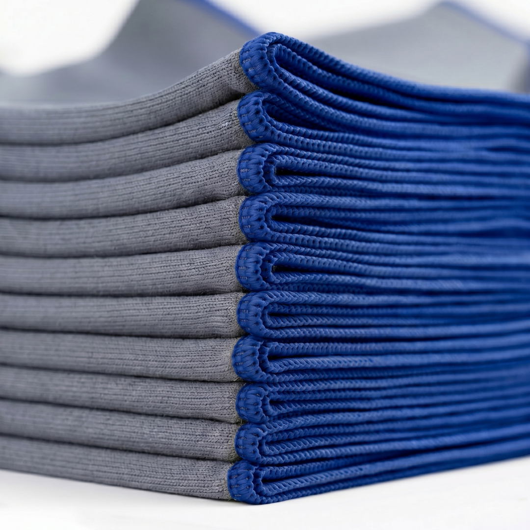 Blue Microfiber Cloths