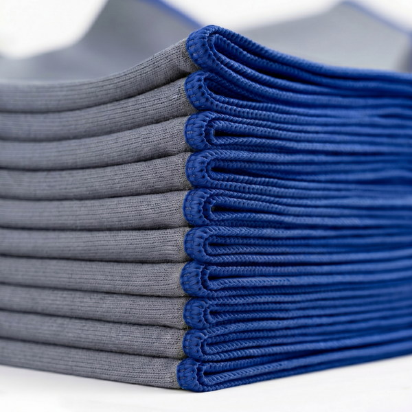 Blue Microfiber Cloths